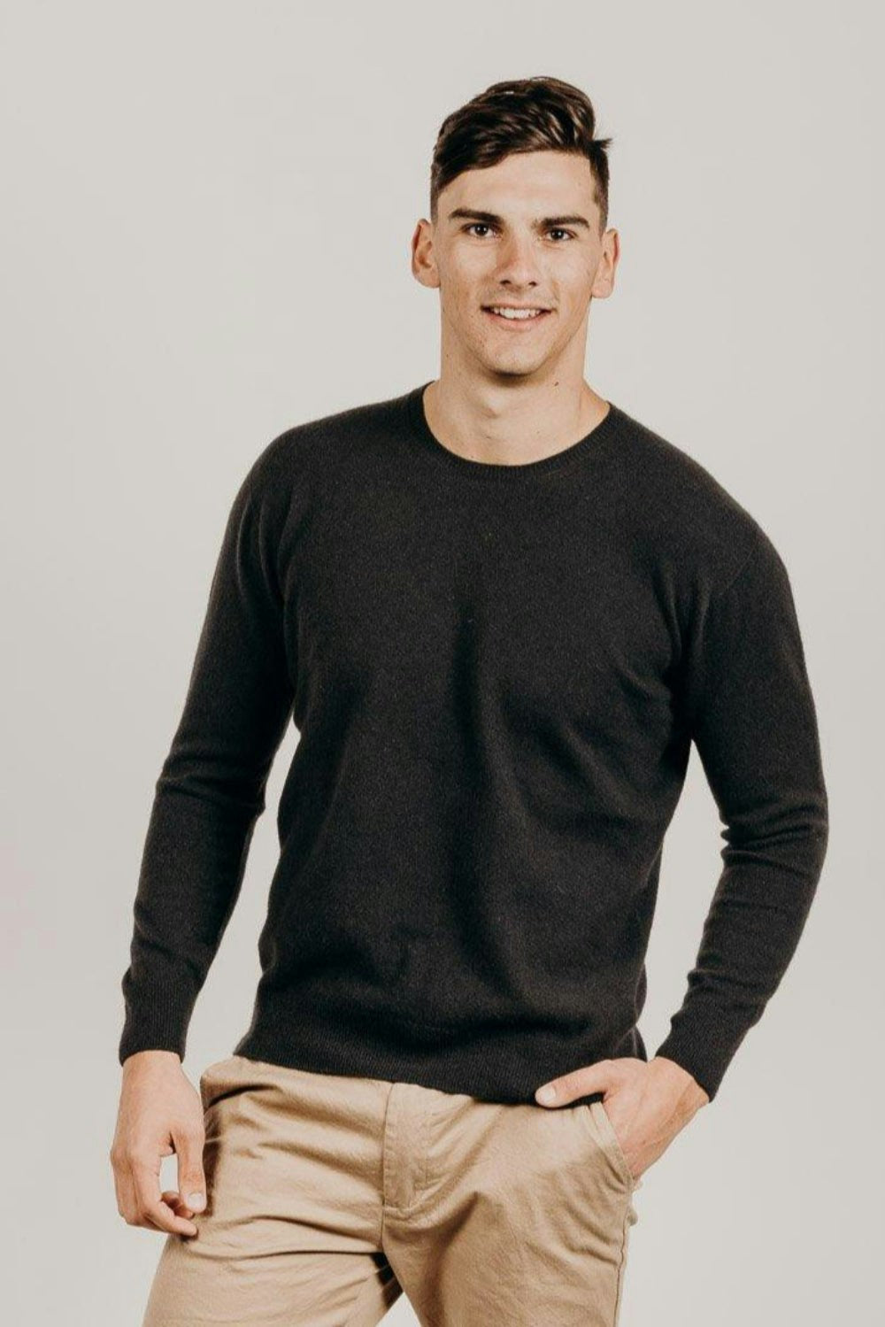 Men's Cashmere Crew Neck Sweater