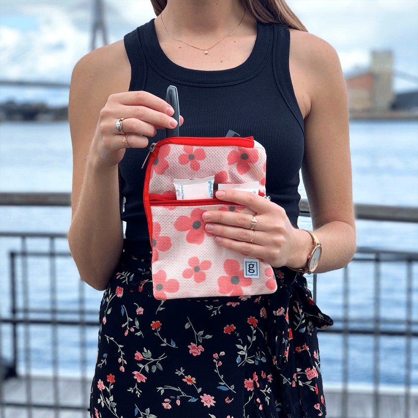 Insulin Cooling | 5 Pen Wallet | Red