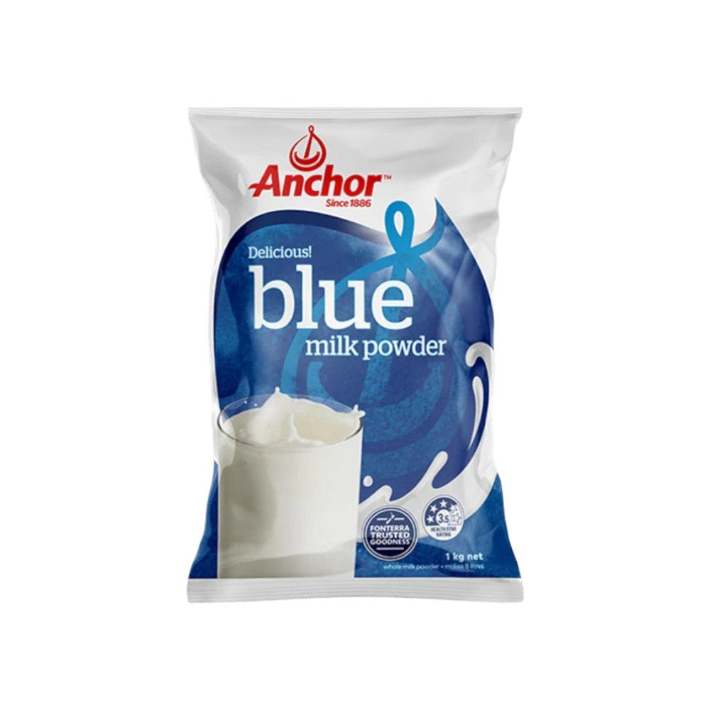 Anchor Blue Full Cream 1kg milk powder 6-pack bundle