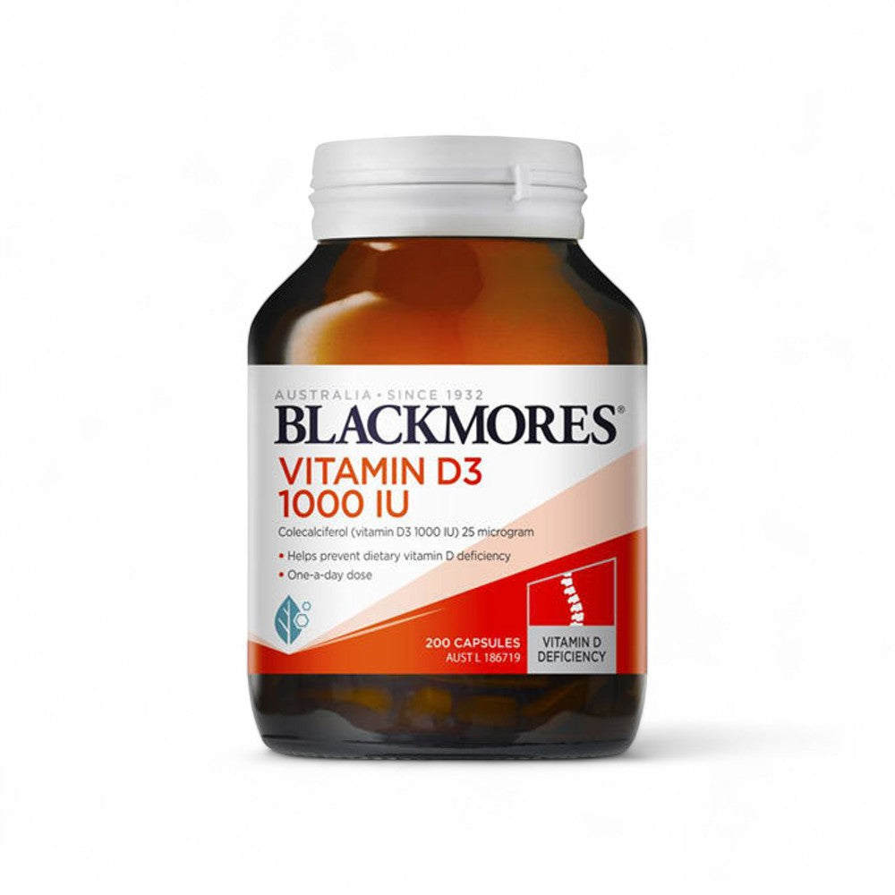 Blackmores Vitamin D3 1000IU 200 Capsules | Bones & Muscle Health