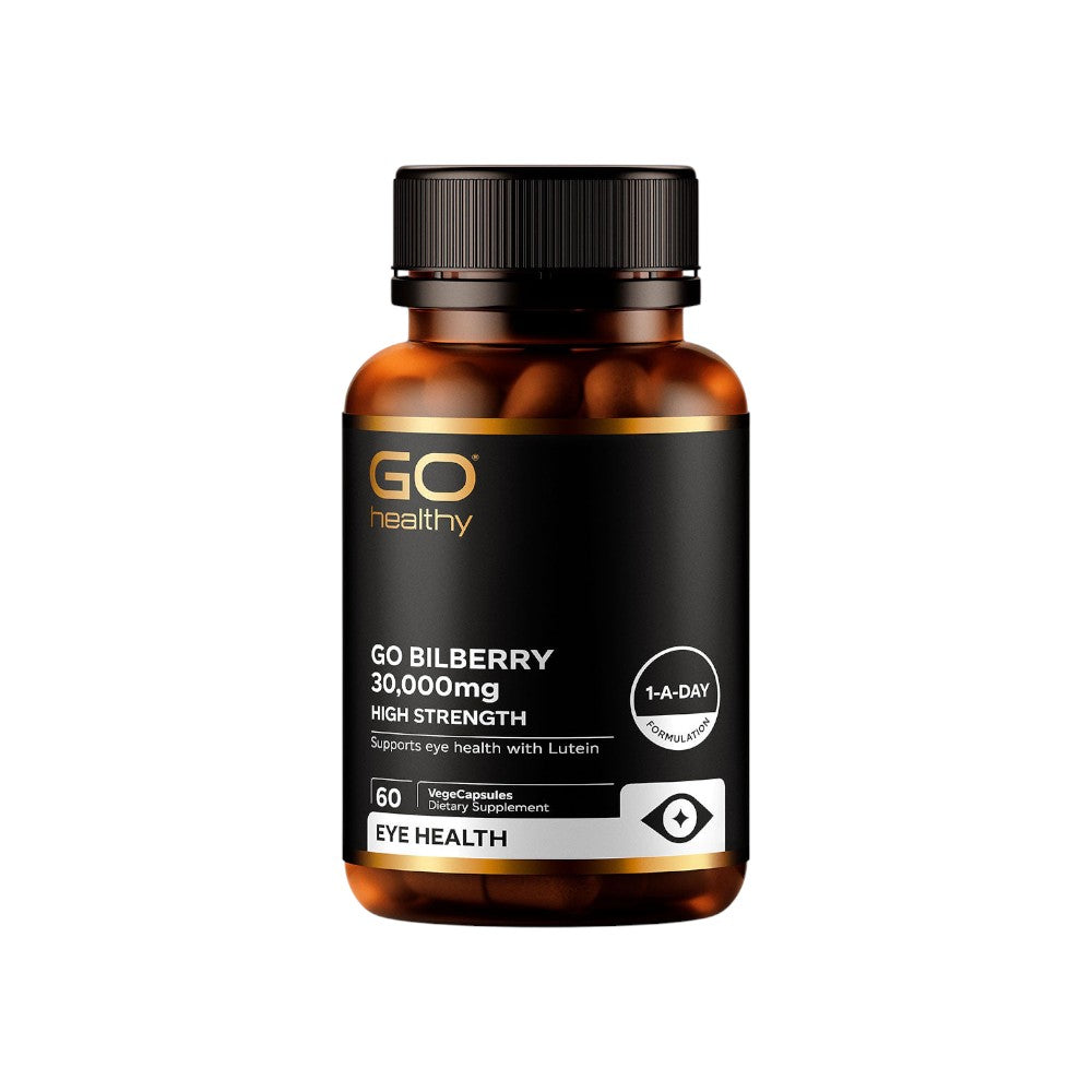 Go Healthy Bilberry 30,000mg - 60 Capsules