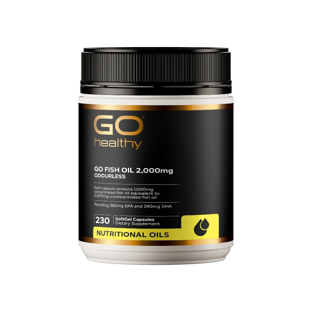 Go Healthy Go Fish Oil 2000mg - 230 Capsules