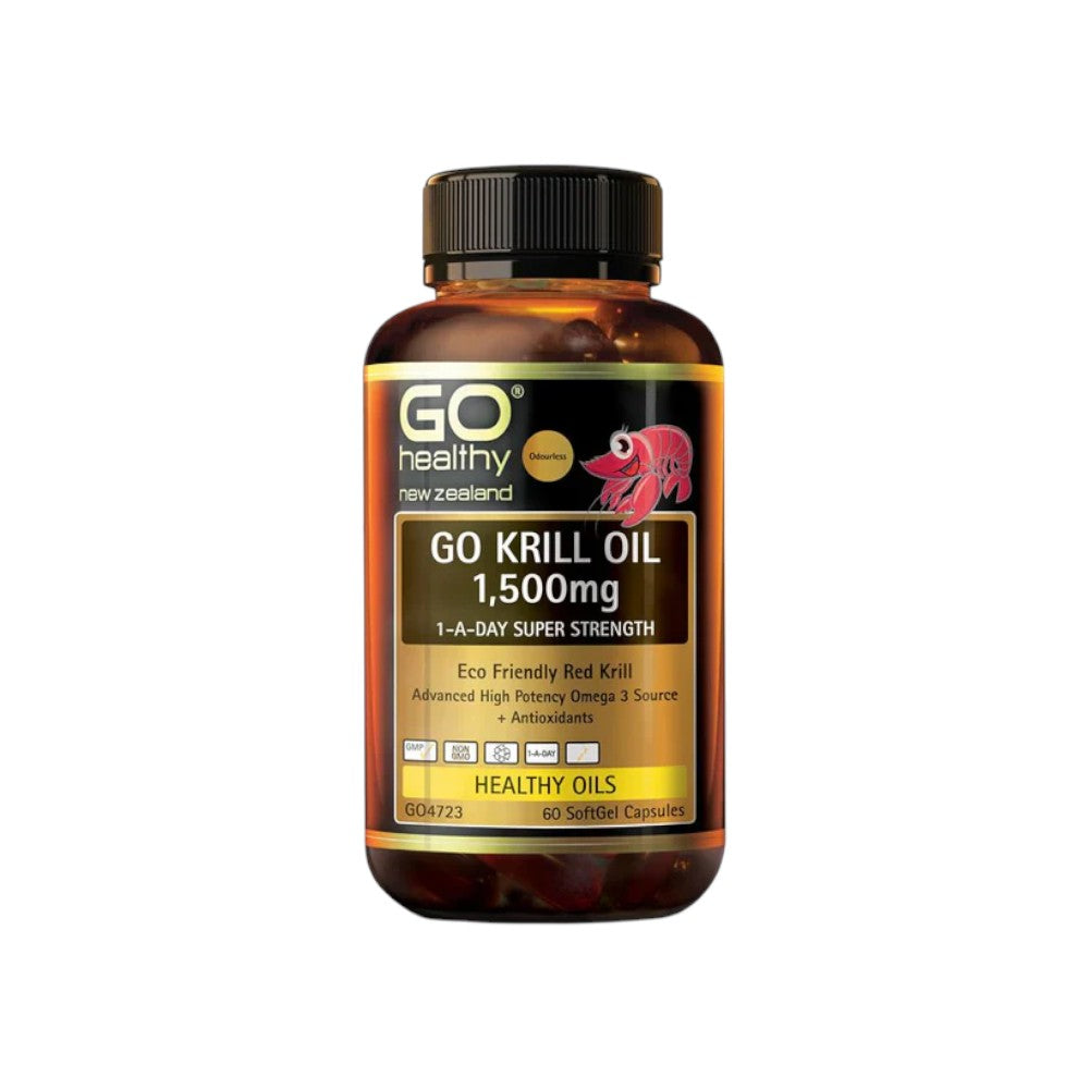 Go Healthy Krill Oil 1500mg - 60 Capsules