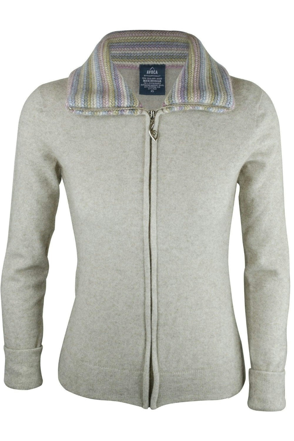 Merinosilk Stripe Trim Jacket