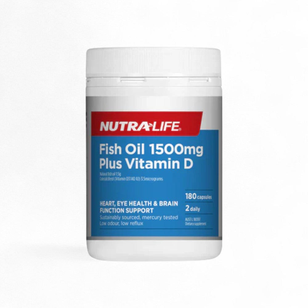 Nutralife Fish Oil 1500mg+VD -180 Capsules