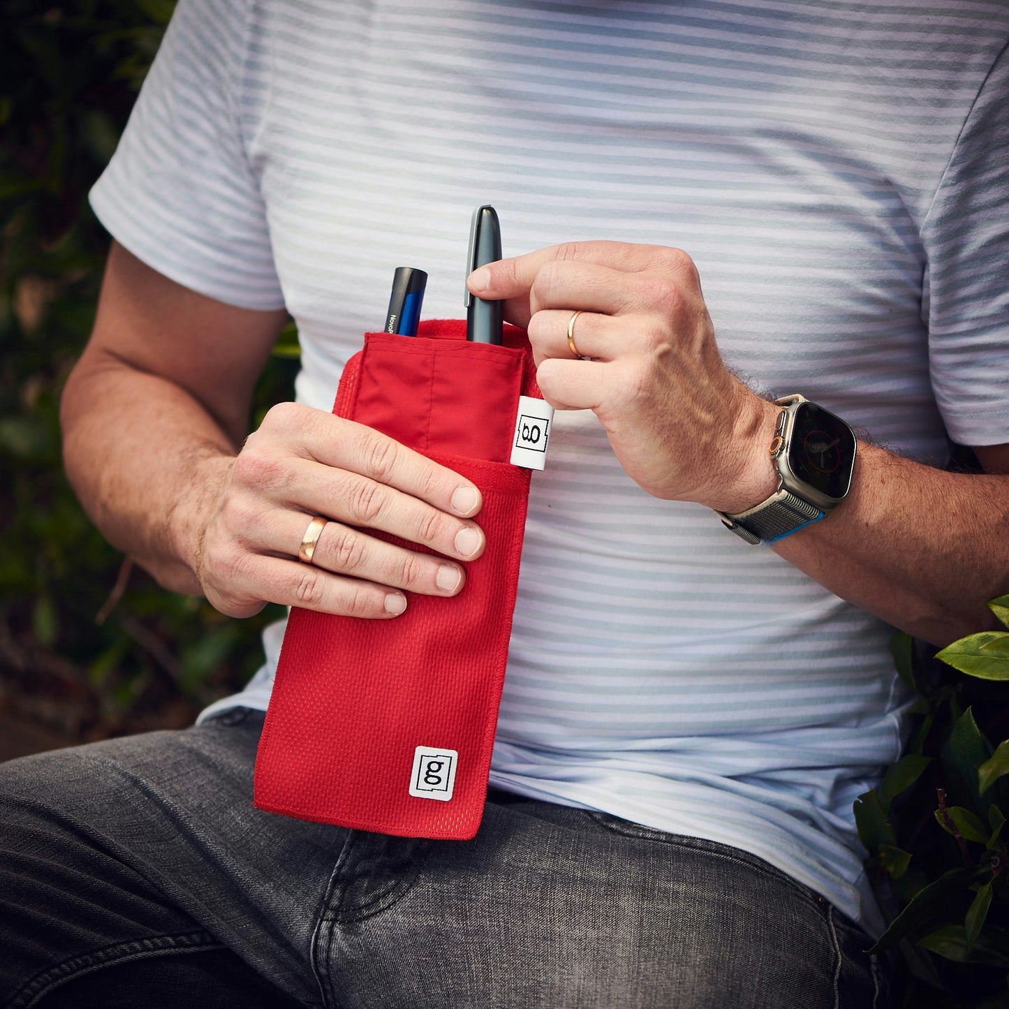 Glucology Cooling Pouch | 2 Pen Pouch | Red