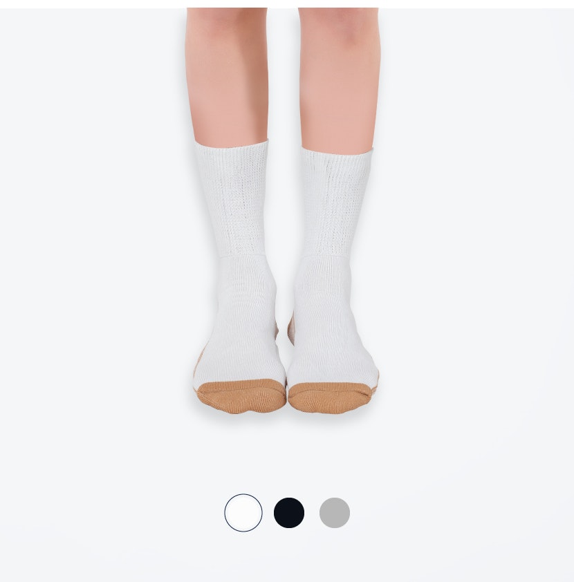 Glucology Diacare Copper Based Classic Socks | 2 Pairs Grey