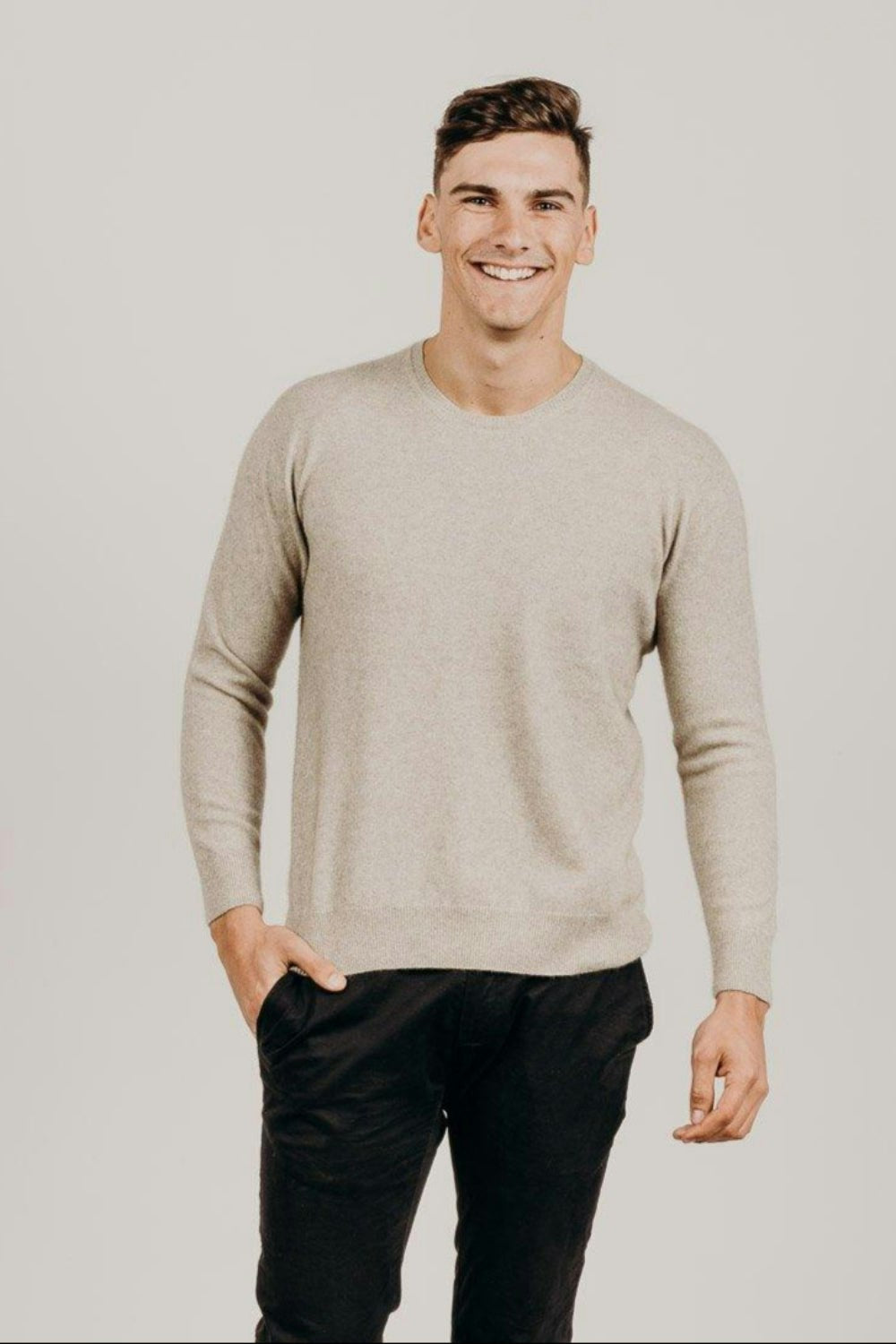 Men's Cashmere Crew Neck Sweater