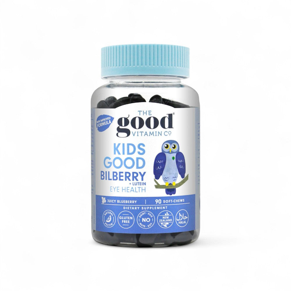 Kids Good Bilberry Lutein 90 Chews | Eye Health Support