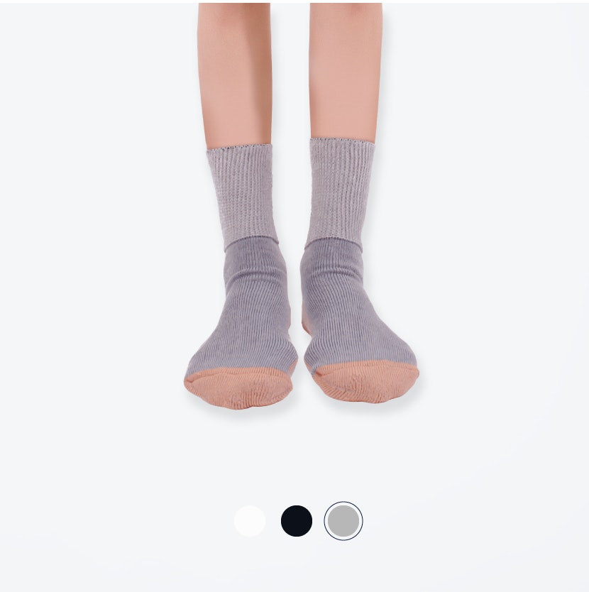 Glucology Diacare Copper Based Classic Socks | 2 Pairs Grey