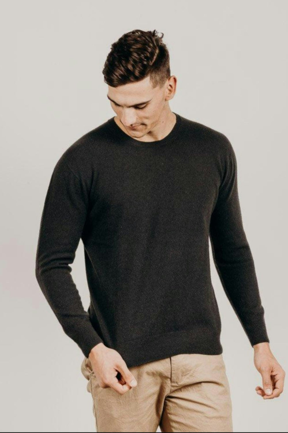 Men's Cashmere Crew Neck Sweater
