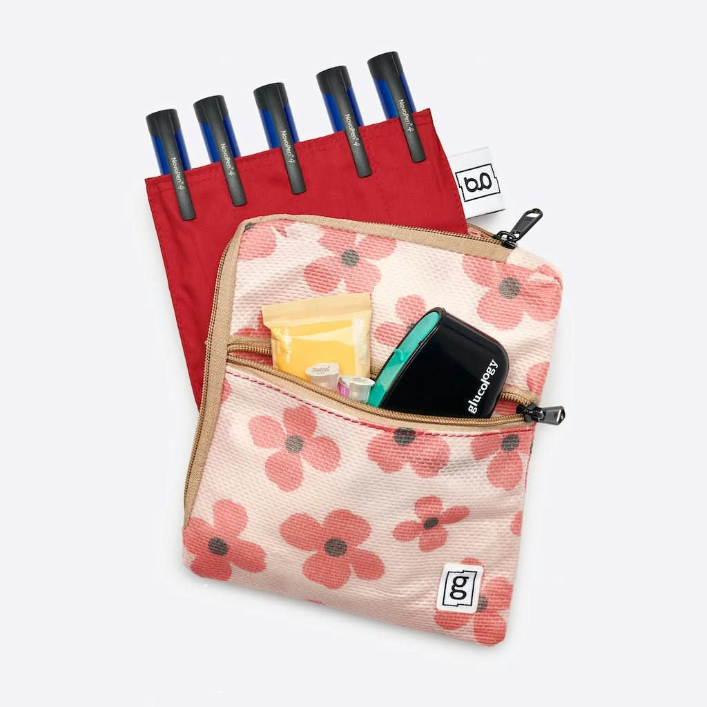 Insulin Cooling | 5 Pen Wallet | Red