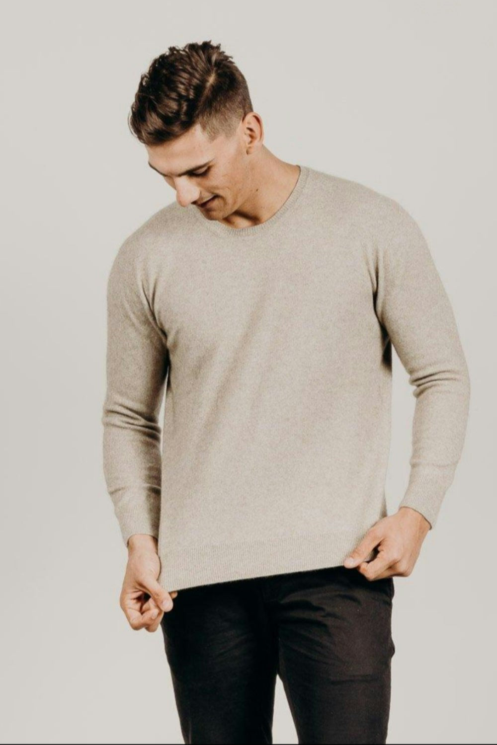 Men's Cashmere Crew Neck Sweater
