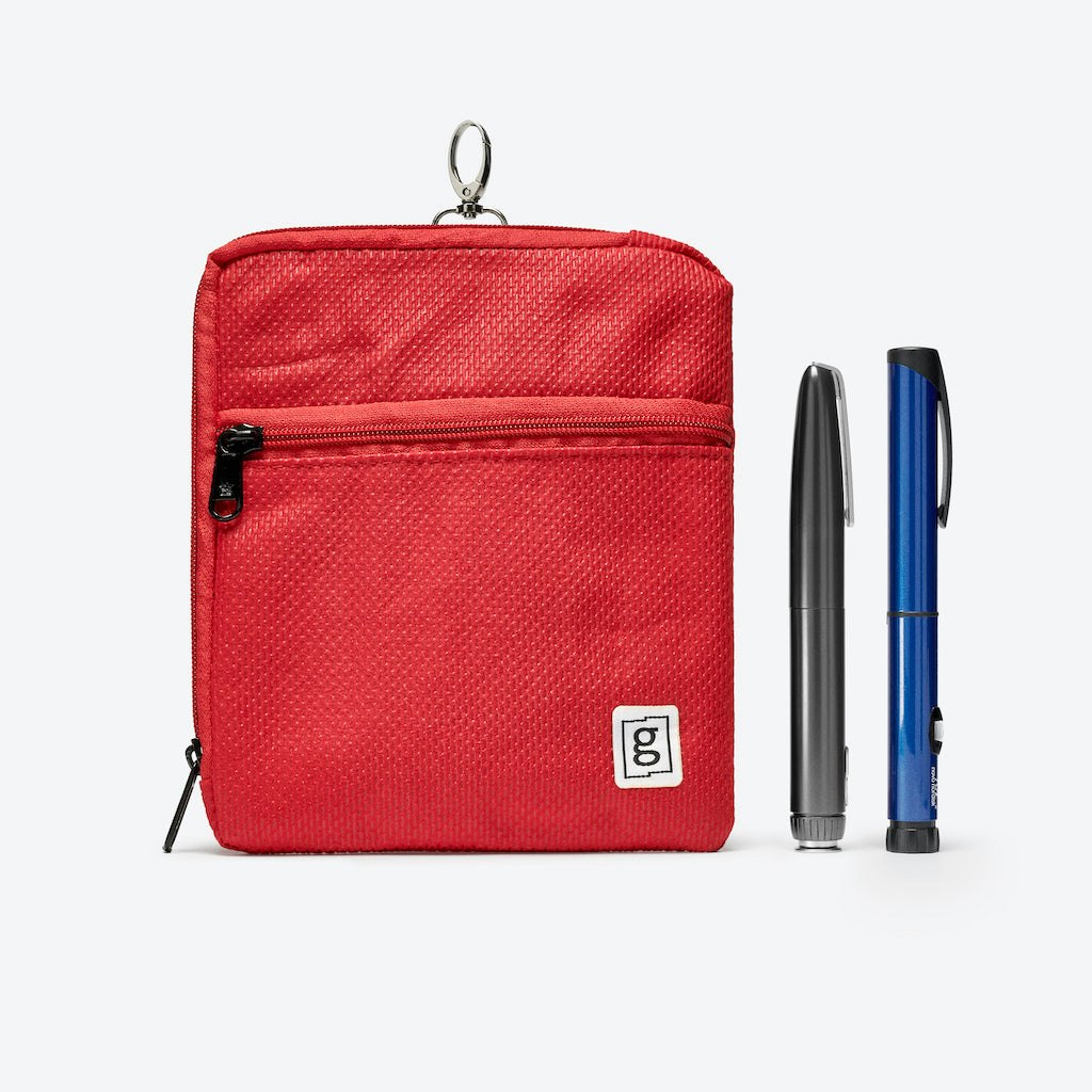 Insulin Cooling | 5 Pen Wallet | Red