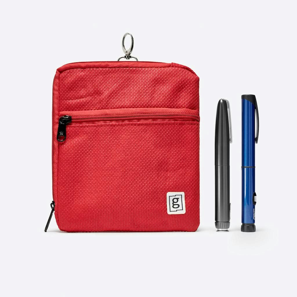 Insulin Cooling | 5 Pen Wallet | Red
