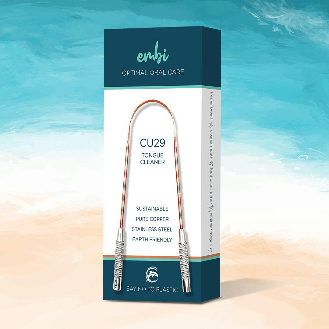 embi OOC CU29 Pure Copper Tongue Scraper - Premium Quality
