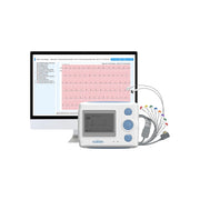12-Lead AI Holter ECG Monitor — AI analysis detects 17 abnormal heart event types
