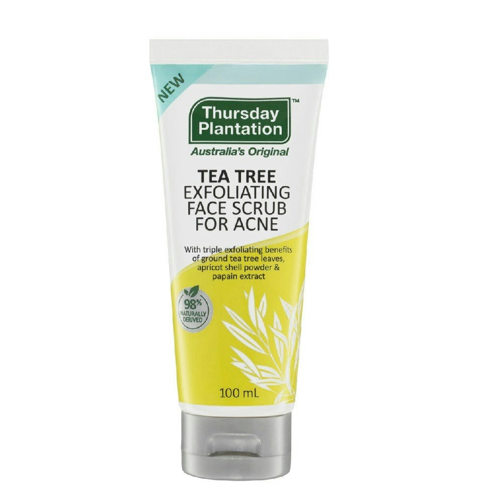 Tea Tree Exfoliating Face Scrub for Acne