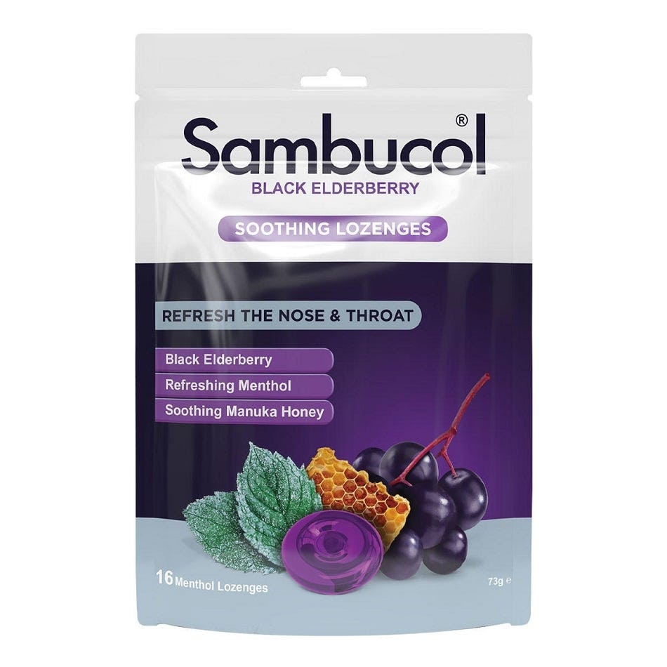 Black Elderberry Soothing Lozenges with Menthol