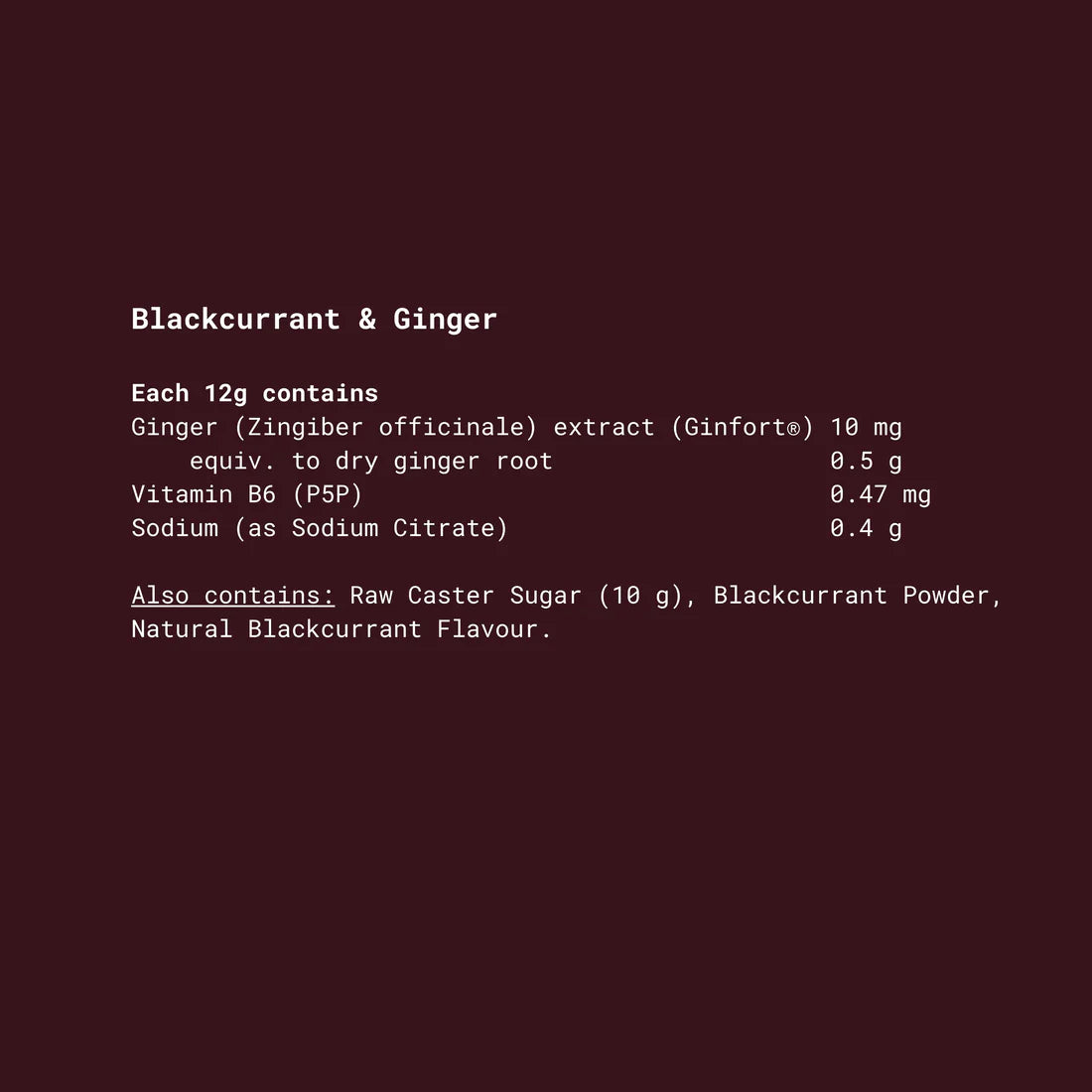 Blckcurrant Ginger Morning Sickness Relief - Pregnancy Safe Drink