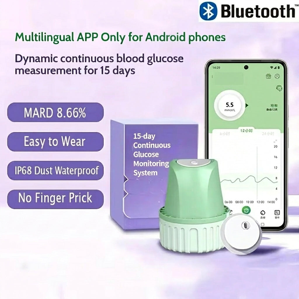 Aidex 15-Day Continuous Glucose Monitor (CGM) Kit – Android Phones Only