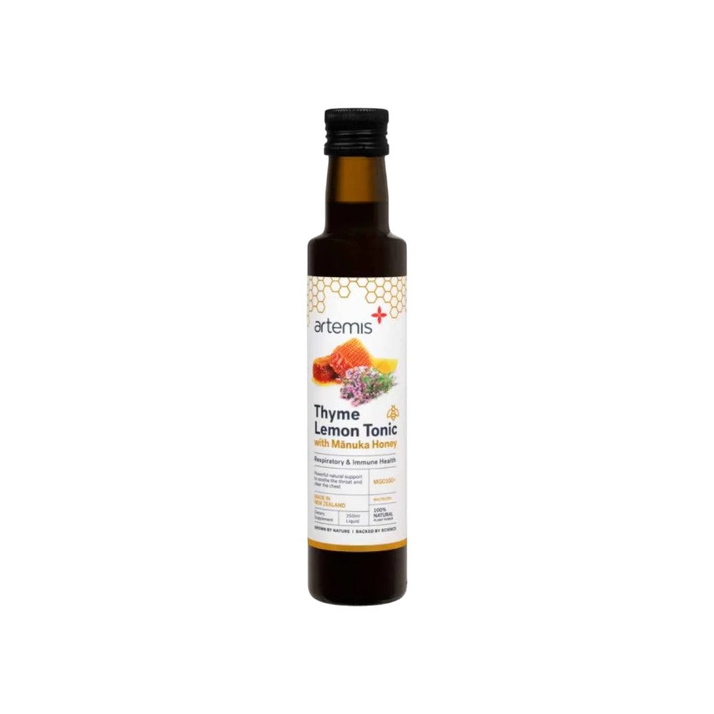 Artemis Thyme Lemon Tonic with Manuka Honey 250ml | Immune Support