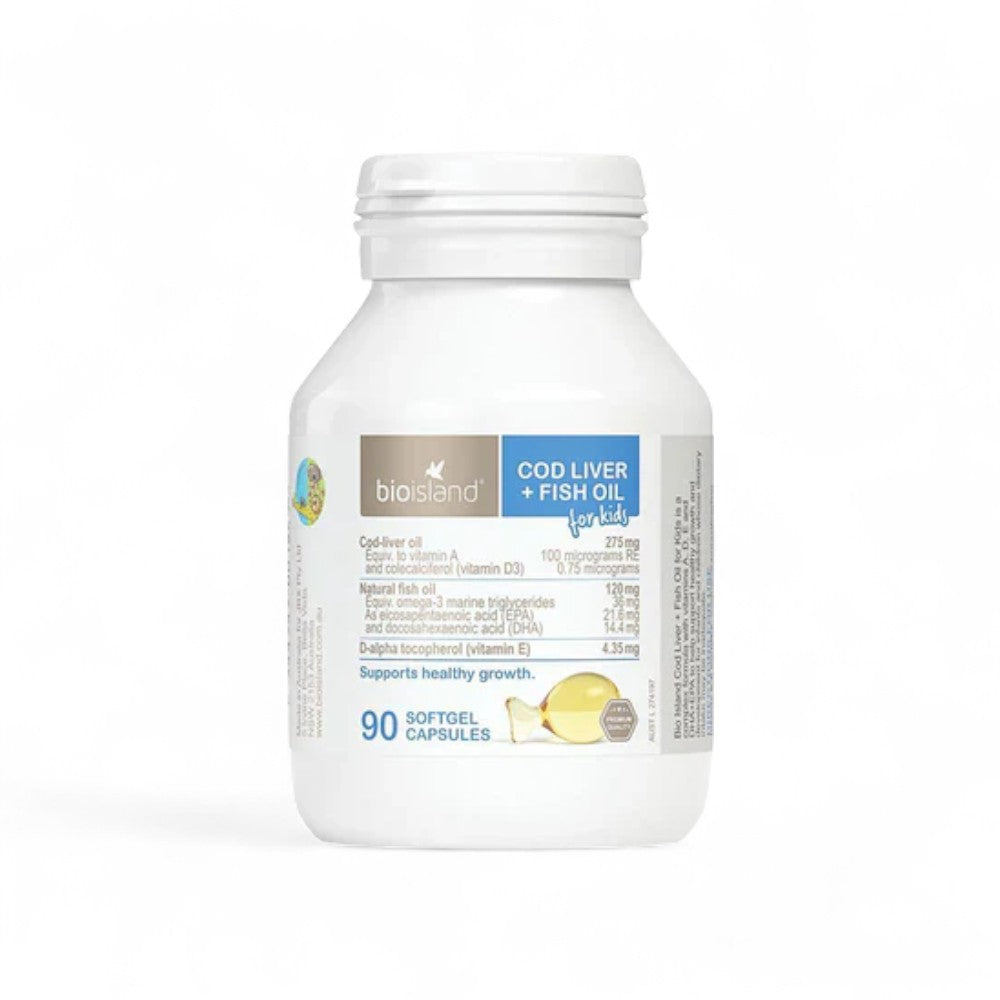 BioIsland Cod Liver + Fish Oil - 90 Capsules