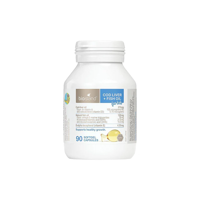 BioIsland Cod Liver + Fish Oil - 90 Capsules