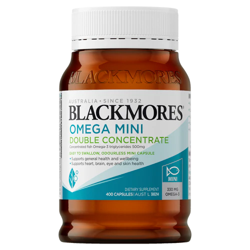 Blackmores Double Concentration mini fish oil – 400 Capsules