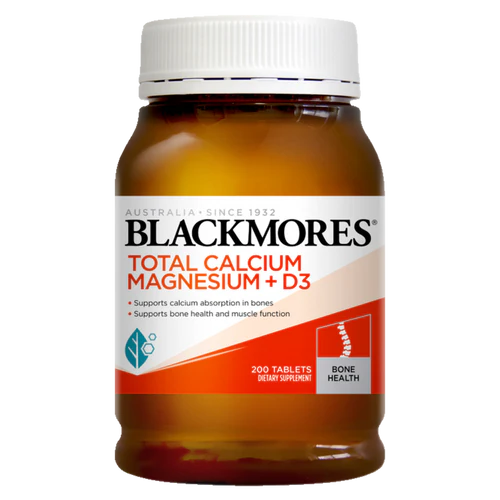Blackmores Total Calcium Magnesium + D3 – 200 Tablets