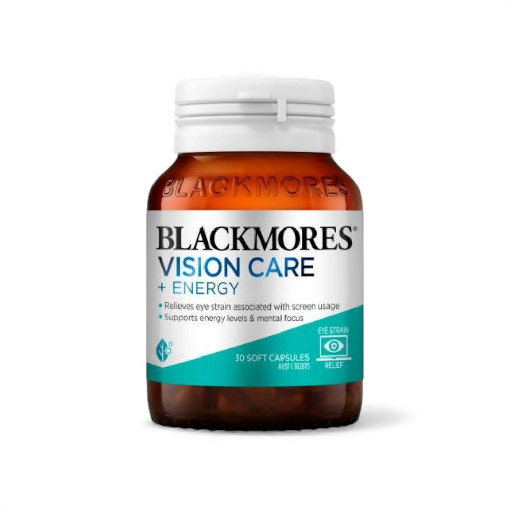 Blackmores Vision Care + Energy 30 Capsules | Eye & Focus Support
