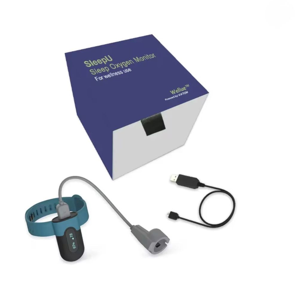 Bluetooth Blood Oxygen Monitor with App – Wearable Pulse Oximeter, Heart Rate Monitor & Sleep Tracking
