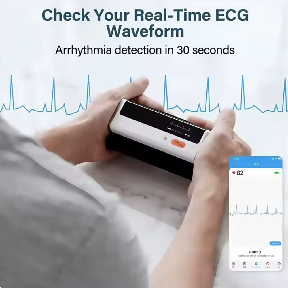 Bluetooth Upper Arm Blood Pressure Monitor with ECG & Heart Rate Monitoring