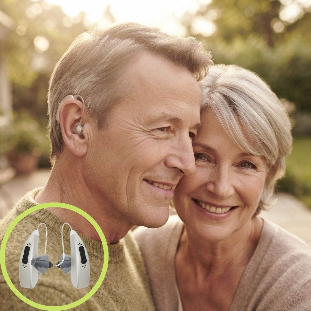 Bluetooth Noise Cancelling Hearing Aid with App Control (38dB Amplifier)