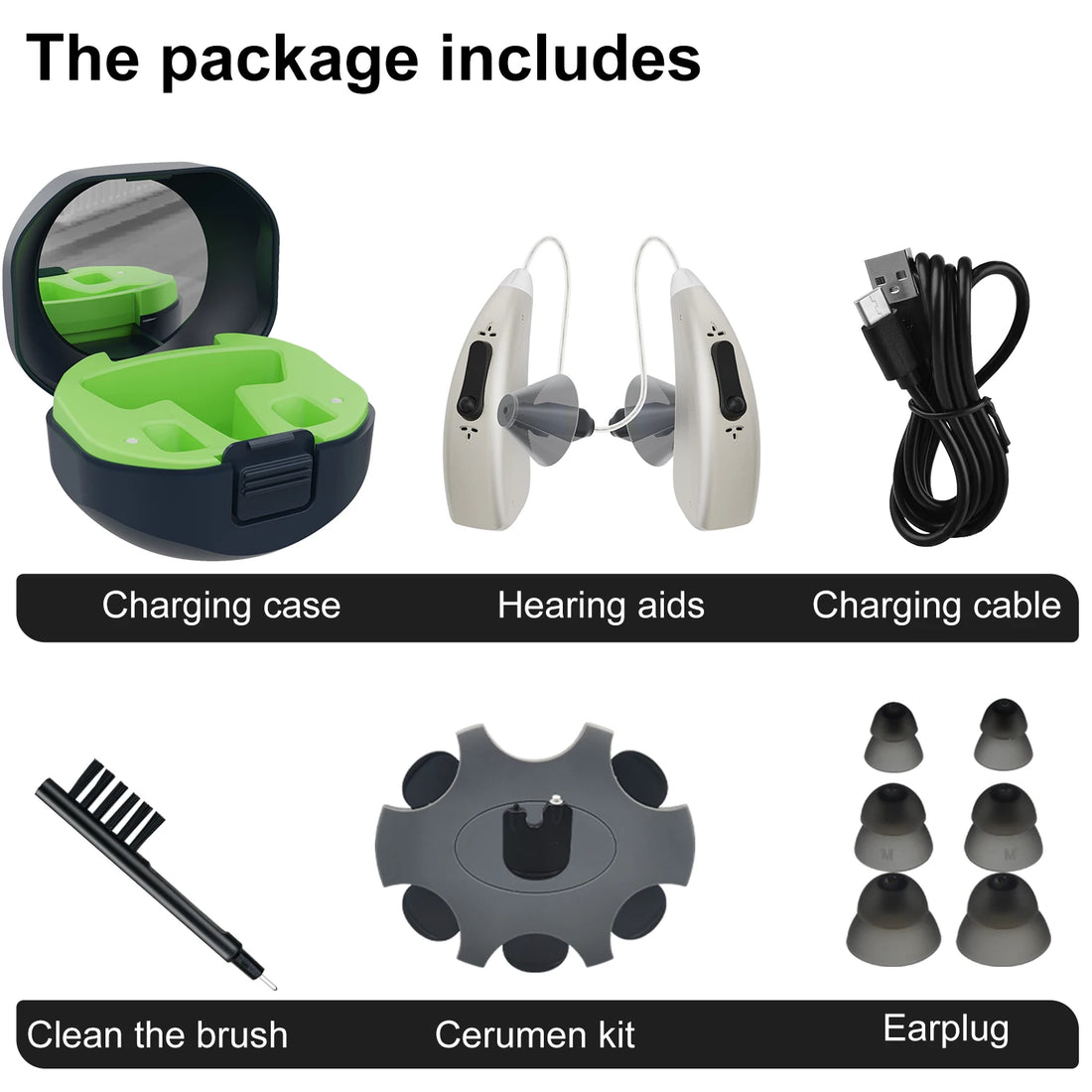 Bluetooth Noise Cancelling Hearing Aid with App Control 