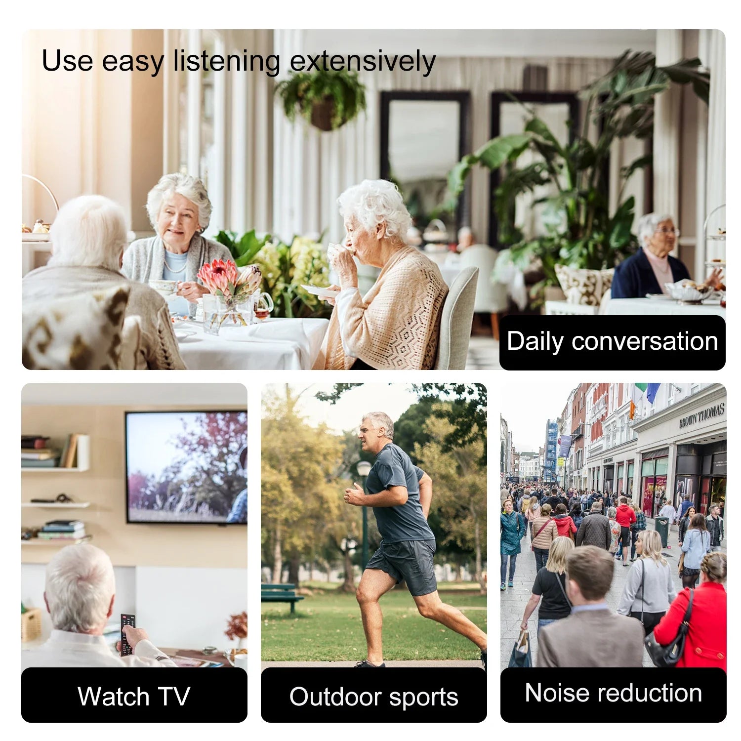 Bluetooth Noise Cancelling Hearing Aid with App Control 