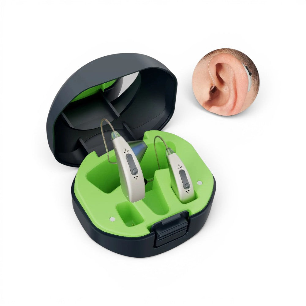 Bluetooth Noise Cancelling Hearing Aid with App Control (38dB Amplifier)