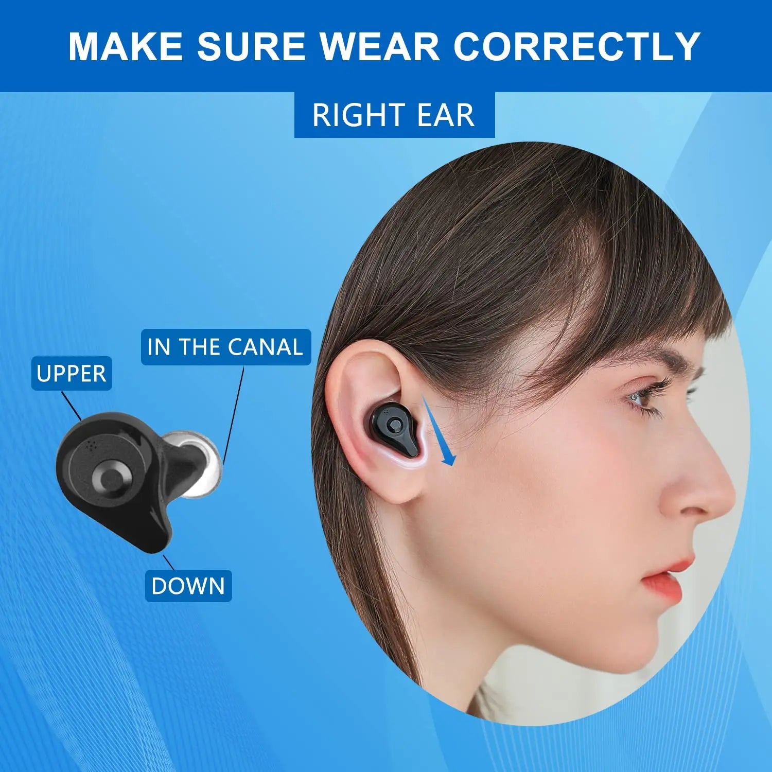 Bluetooth Rechargeable Hearing Aids with App Control & Noise Cancelling