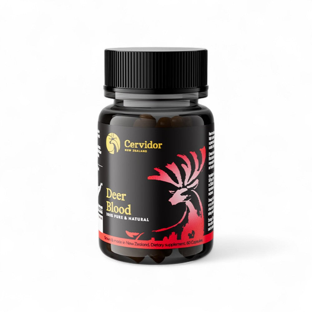 Cervidor Deer Blood Capsules | Pure NZ Red Deer 60 Count