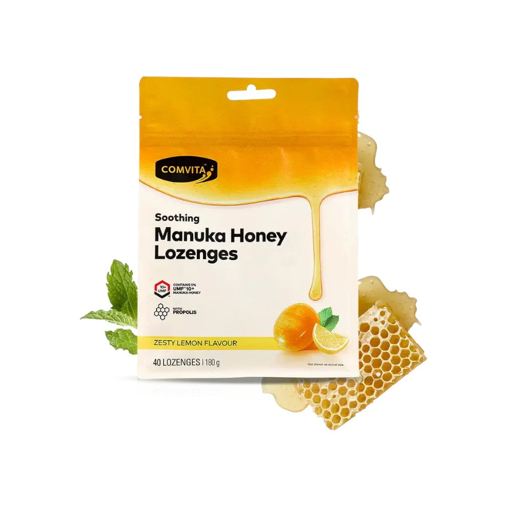 Comvita Manuka Honey Lozenges Zesty Lemon - 40 Lozenges