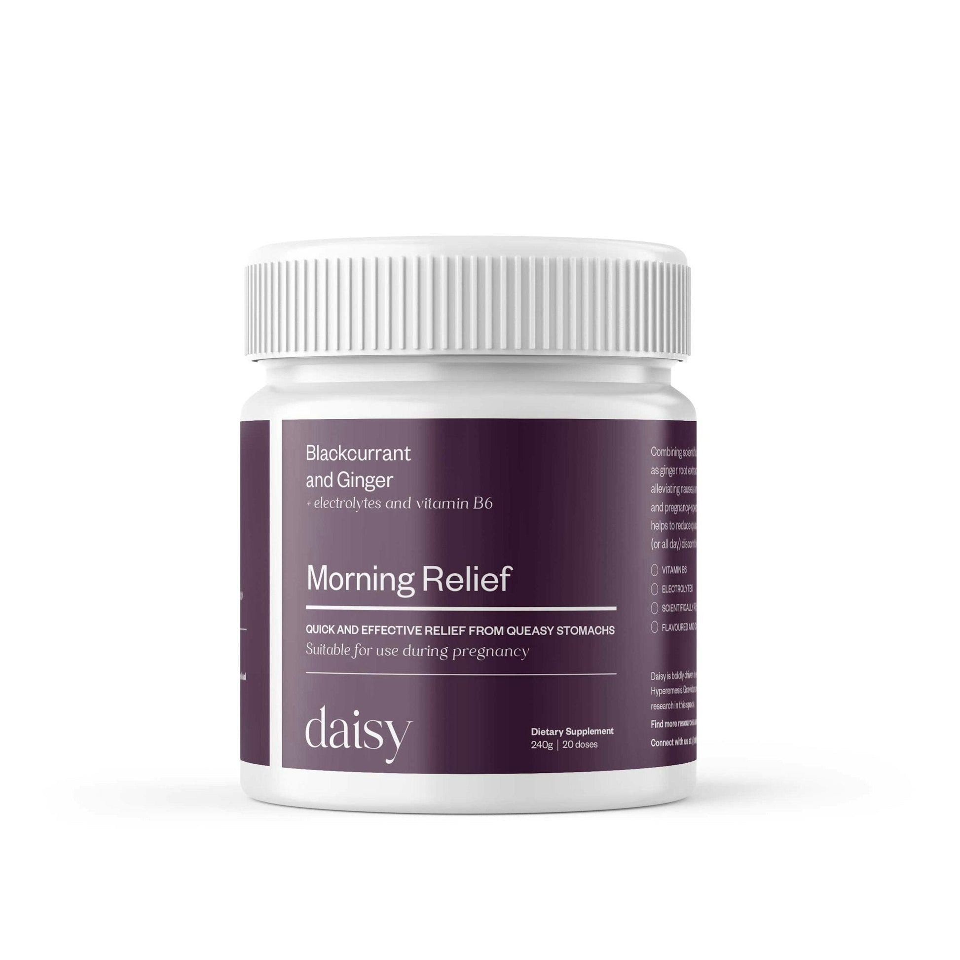Daisy Morning Relief - Blackcurrant & Ginger: Your Gentle Companion Through Pregnancy