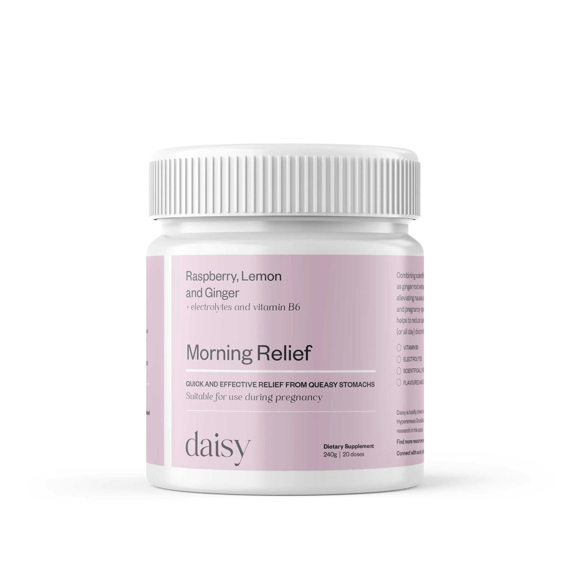Daisy Morning Relief - Raspberry, Lemon & Ginger: Your Gentle Companion Through Pregnancy