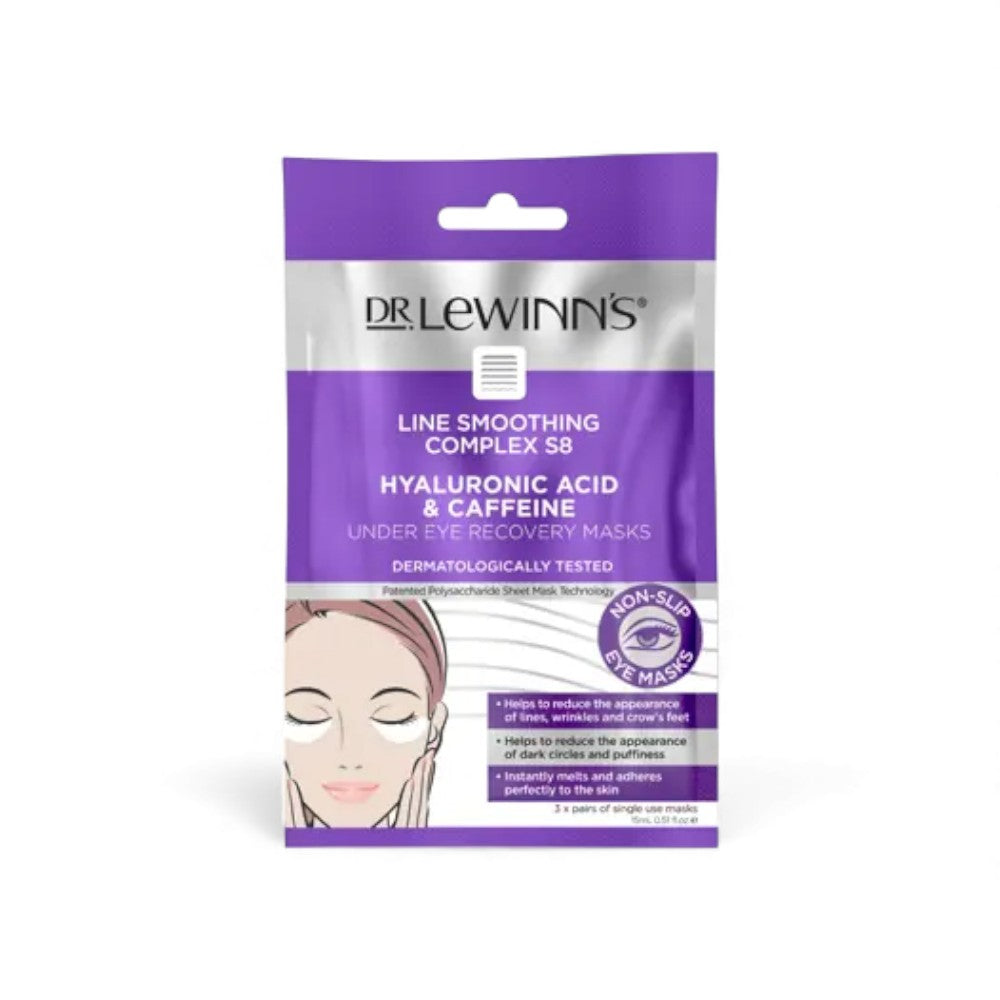 Dr Lewinn's Hyaluronic Acid & Caffeine Eye Masks - 3 Pairs