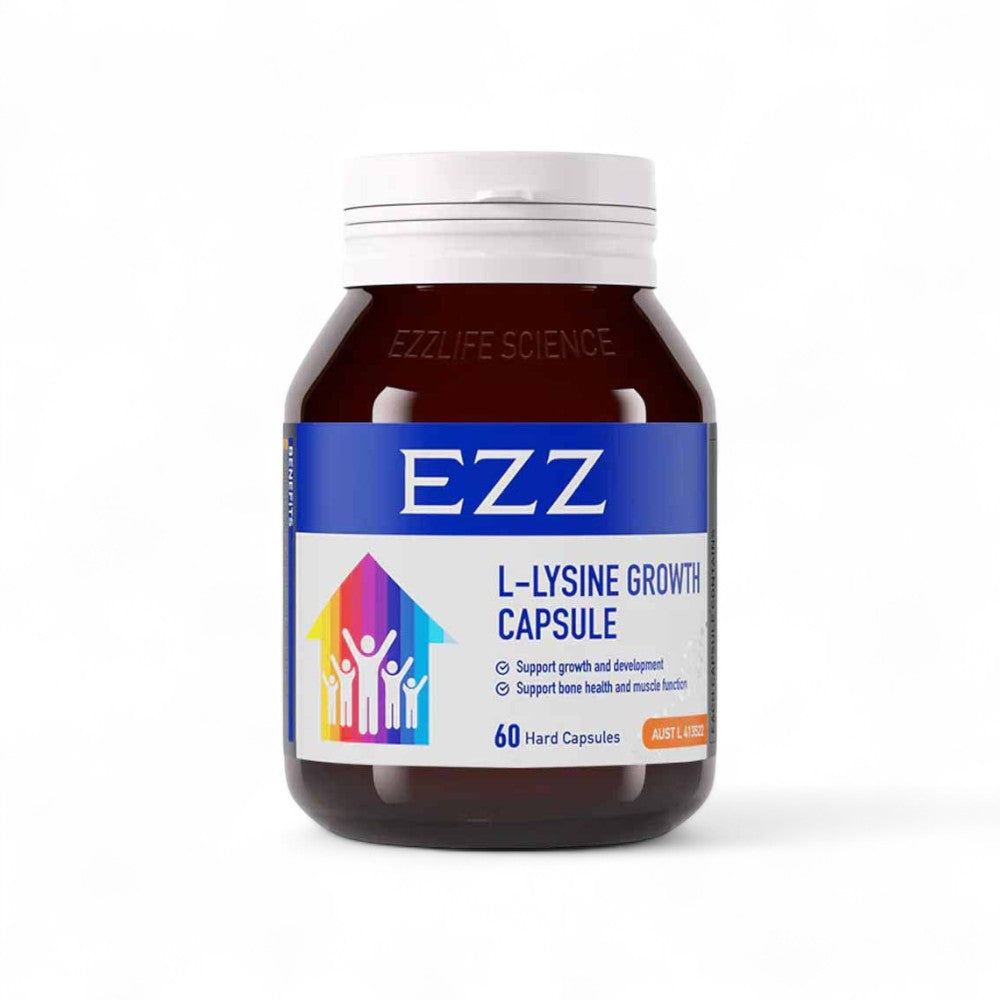 EZZ L-Lysine Growth Capsules - 60 Capsules
