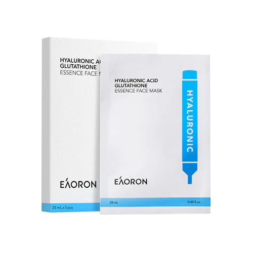 EAORON Hyaluronic Acid Glutathione Essence Face Mask - 5 Pieces