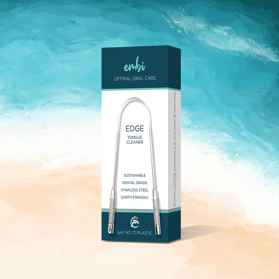 embi OOC Edge Tongue Scraper, Eco Toothbrush, & Silk Floss Picks