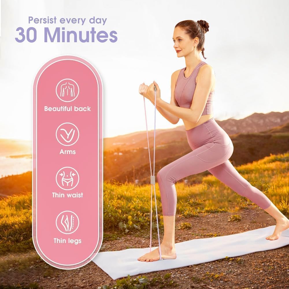Figure 8 Resistance Band – 28lb Fitness & Yoga Exercise Band