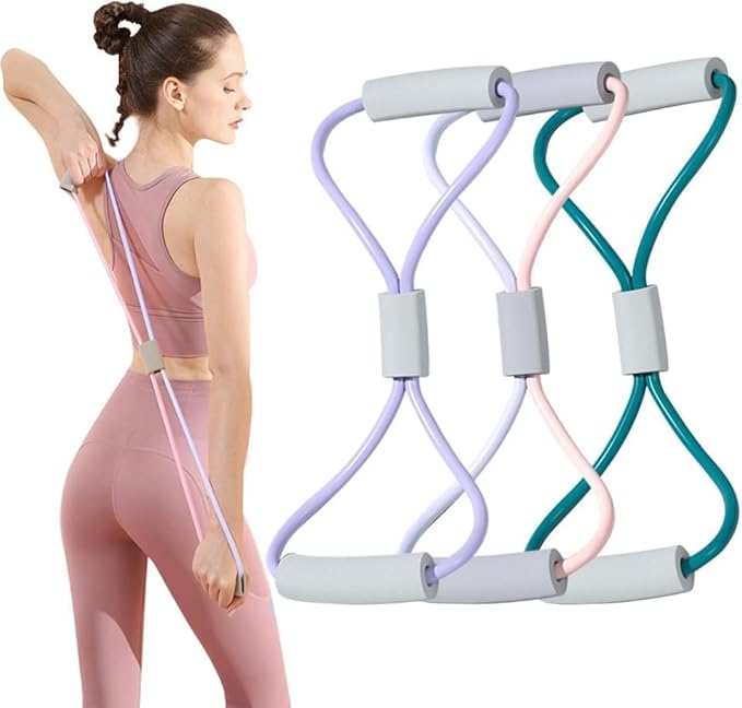 Figure 8 Resistance Band – 28lb Fitness & Yoga Exercise Band