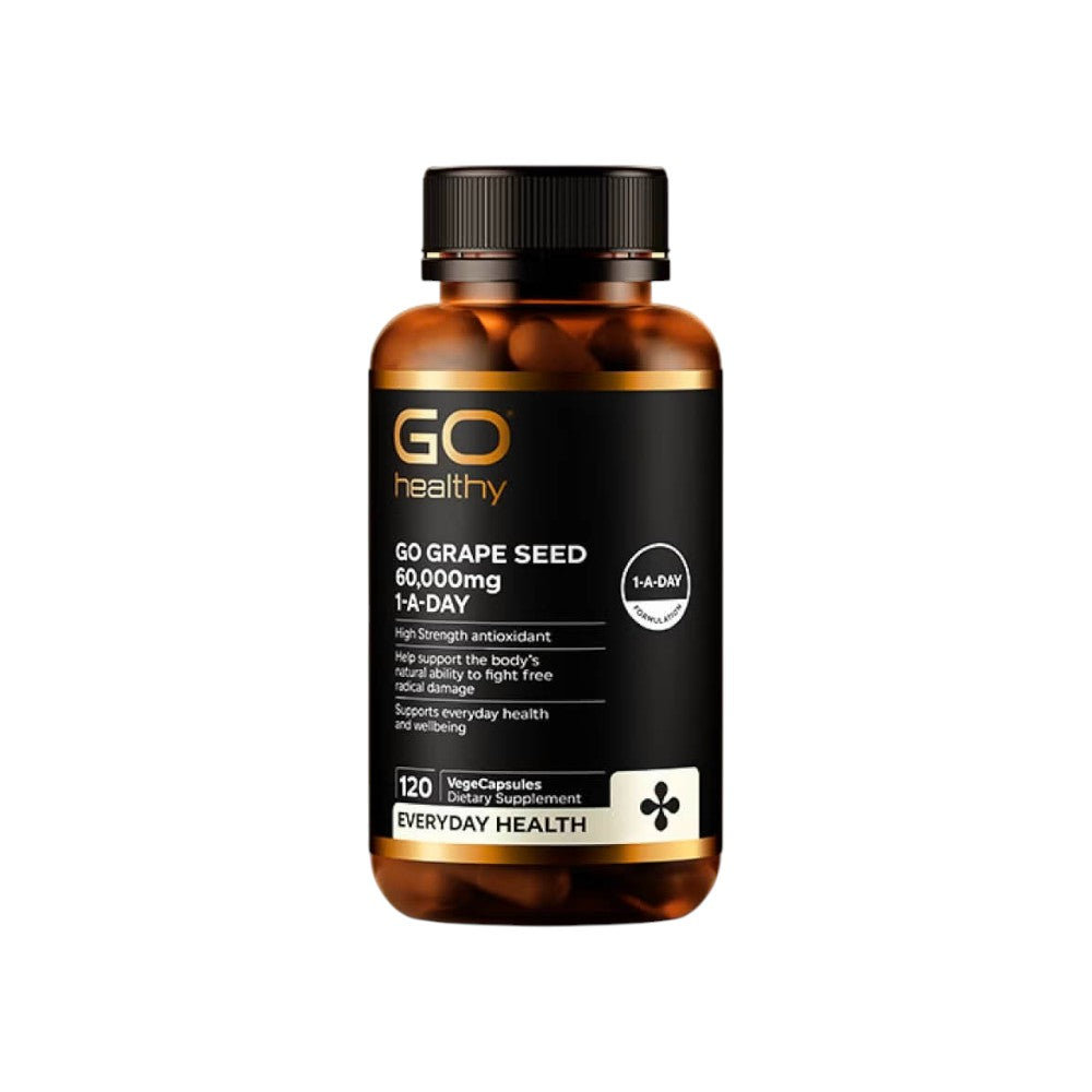 Go Healthy Grape Seed 60000 120 vege capsules OPC