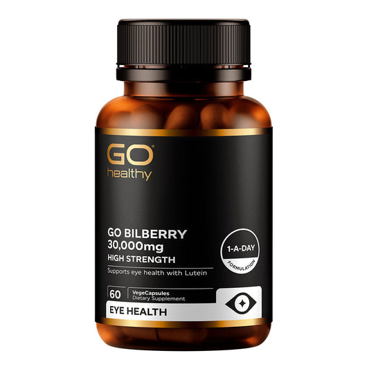 Go Healthy Bilberry 30,000mg - 60 Capsules